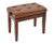 Adjustable Piano Bench w/ Buttoned Seat - Matte Walnut