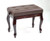 Adjustable Piano Bench w/ Buttoned Seat and Cabriolet Legs - Mahogany
