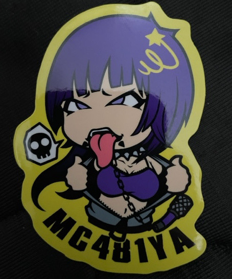 MC 481YA-YELLOW BG STICKER