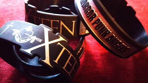 XTEEN Black and Silver Wristband
