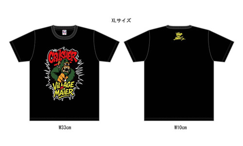 VILLAGE IN MAIER - "CRUSHER" BLACK T-SHIRT SIZE XXL