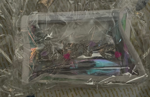 HEISEI HAKA ARASHI MIO YUDZUKI DECORATION CLEAR POUCH - "LOVE"