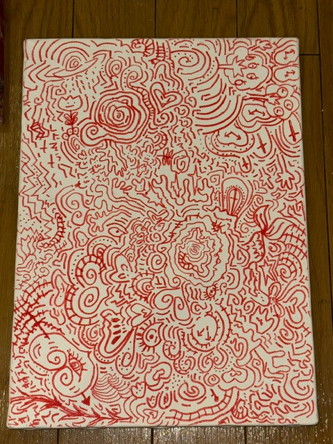 ROKU CHAN - "ON A JOURNEY TO FIND THE REAL THING" PAINTING