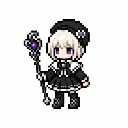 Michelle DIGITAL 8-BIT ACRYLIC KEYCHAIN