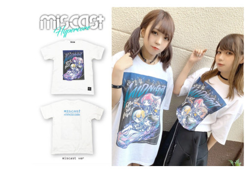 Miscast "MIDNIGHT THROUGH THE NIGHT" T-SHIRT - MISCAST VERSION