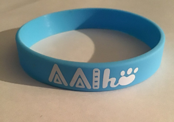 Miho Sky Blue Wristband - Logo Version