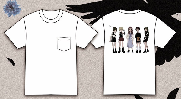 Zsasz T-shirt White with group Illustration