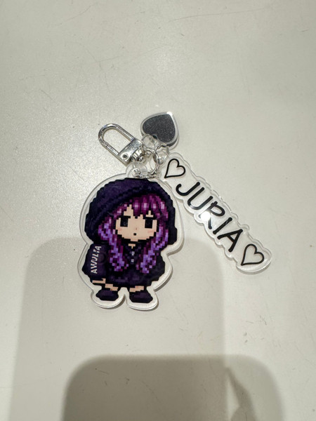 YABATANIEN JURIA ACRYLIC KEYCHAIN - 8-Bit RETRO RPG PIXEL ART JURIA MEDIUM SIZE