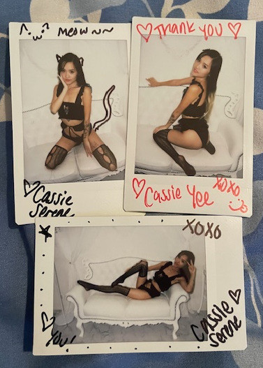 CASSIE SERENE - SUMMER 2026 SPECIAL GRAVURE CHEKI SET SIGNED
