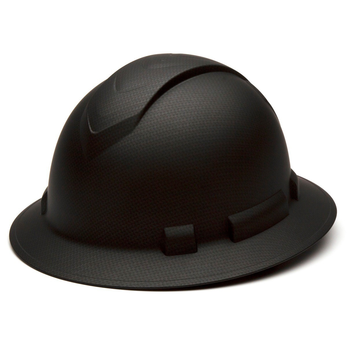 Pyramex Ridgeline Full Brim Hard Hat, 4-Point Suspension, Graphite