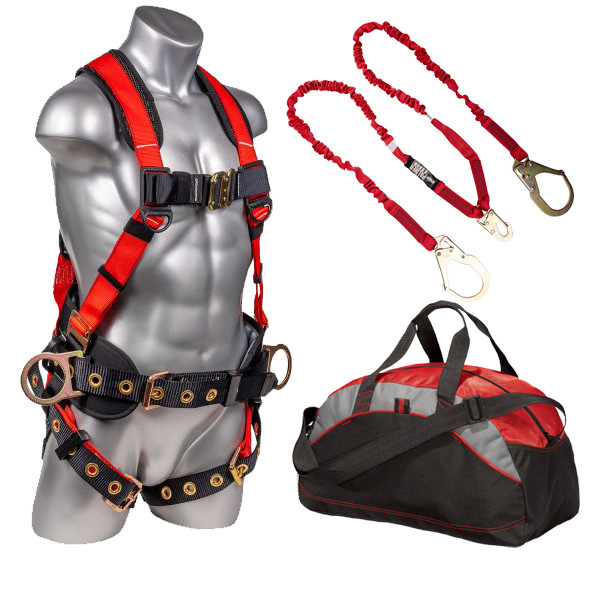 Pro Compliance Kit - Harness, Dual Leg Lanyard Rebar Hook and