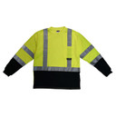 Radians ST21B Type R Class 3 Long Sleeve Safety Shirt - Lime