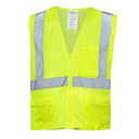 Ironwear 1284 Class 2 Safety Vest with Zipper, 100% Polyester - Lime