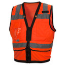 RVZ28 Type R Class 2 Heavy Duty Surveyor Zipper Safety Vest