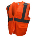 Radians SV27 Type R Class 2 Tablet Pocket Mesh Surveyor Safety Vest-Lime/Orange