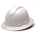 Pyramex Ridgeline Vented Full Brim Hard Hat - 4-Point Ratchet Suspension