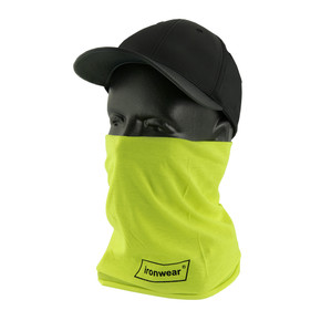 Ironwear Safety, Lime Neck Protector, High Visibility , 100% Polyester