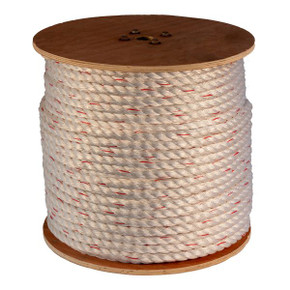 GWP, Reel 5/8 x 600' -3 Strand Poly-Dacron with Red Tracer - Gryphon  Safety Equipment