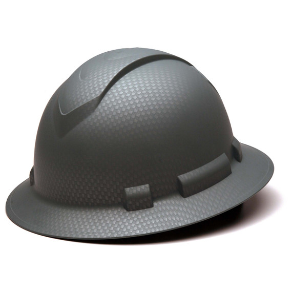 Pyramex Ridgeline Full Brim Hard Hat, 4-Point Suspension, Graphite Pattern