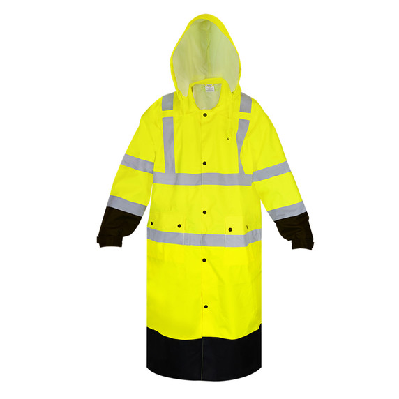 Ironwear Safety, 9511L-Premium Class 3 Coat with Tuckaway Hood