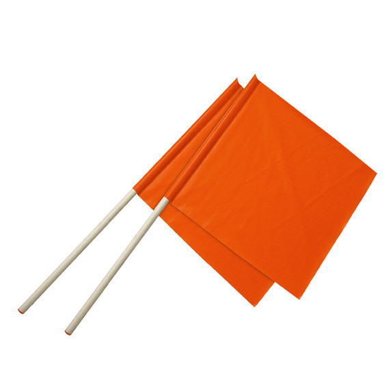 Ironwear Safety, Flag Fluorescent Orange Reinforced 24" X 24" PVC Fabric