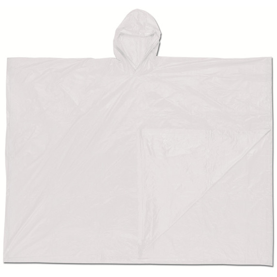 MCR Safety O42 Schooner Disposable Poncho - .10mm PVC - Clea