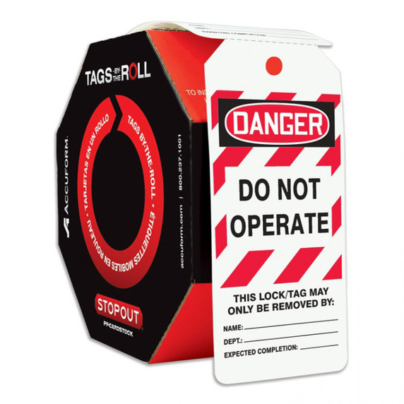 OSHA Danger Tags By-The-Roll: Do Not Operate