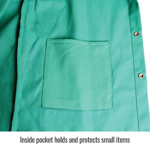 Black Stallion F9-30C TruGuard™ 200 FR Cotton Welding Jacket, Green