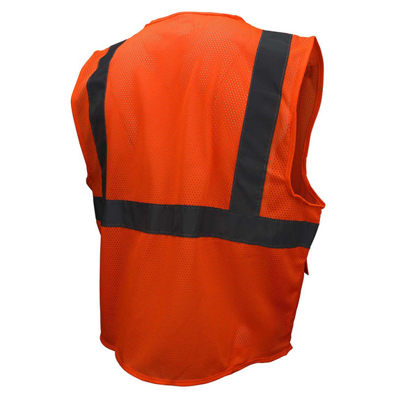 Radians SV27 Type R Class 2 Tablet Pocket Mesh Surveyor Safety Vest-Lime/Orange