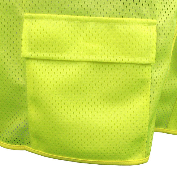 Radians SV27 Type R Class 2 Tablet Pocket Mesh Surveyor Safety Vest-Lime/Orange