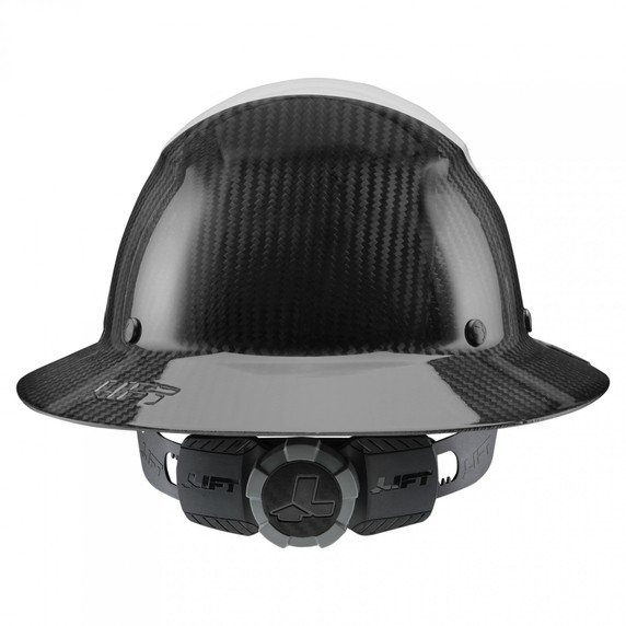 LIFT Safety HDF50C-19 DAX Fifty 50 Carbon Fiber Full Brim Hard Hat - Ratchet Suspension