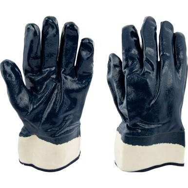 Nitrile Dipped Glove with Jersey Liner & Heavyweight Smooth Grip on Full  Hand - Safety Cuff