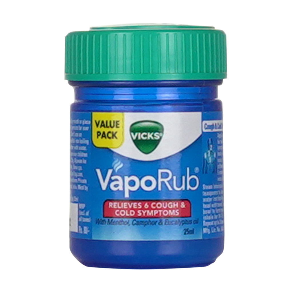 VICKS VAPORUB 25ML JAR 20CT