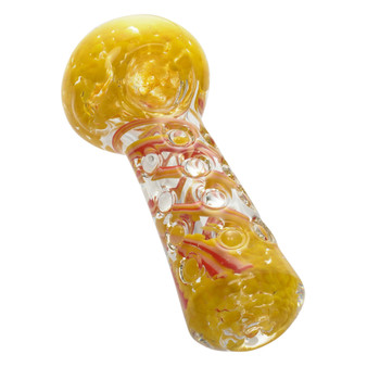 4.5" BUTTON PRESS FRIT HAND PIPE MIX COLOR
