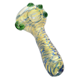 5" RIPPLE GLASS HAND PIPE MIX COLOR