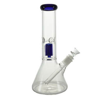 12" 4-TREE PERC BEAKER - BLUE