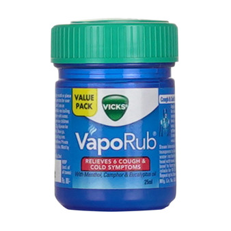 VICKS VAPORUB 25ML JAR 20CT