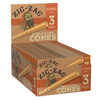 ZIG-ZAG UNBLEACHED CONES - KING ZIG-ZAG UNBLEACHED CONES - KING