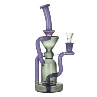 10" TWO-TONE RECYCLER - MILK PURPLE