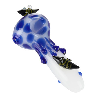 BEE HONEY HANDPIPE W/ GRINDER SET - MIX COLOR