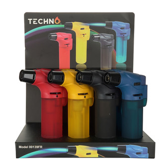 TECHNO TORCH - TRANSPARENT ANGLE TORCH 12CT