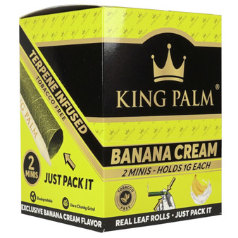 KING PALM 2 MINI ROLLS - BANANA CREAM