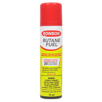 RONSON BUTANE 75ML 12CT