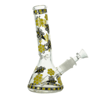 8" BEAKER HONEYCOMB GLOW - YELLOW