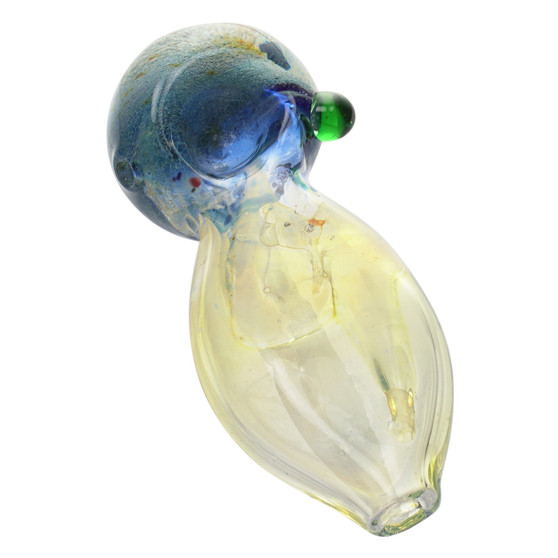 4" FUMED FLAT MOUTH HAND PIPE MIX COLOR