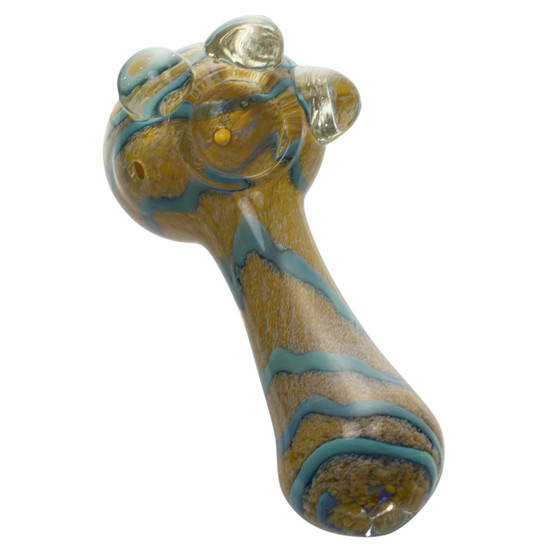 4.5" FRIT MARBLE HAND PIPE MIX COLOR