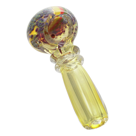 4" FUMED DOUBLE RIM HAND PIPE MIX COLOR