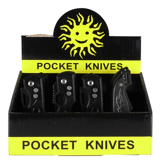 POCKET KNIVES GUN DESIGN - 12CT
