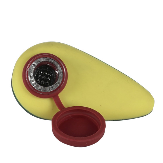 SILICONE AVOCADO HAND PIPE