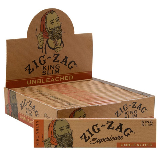 ZIG-ZAG UNBLEACHED PAPER - KING